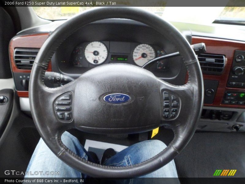 Black / Tan 2006 Ford F250 Super Duty Lariat SuperCab 4x4