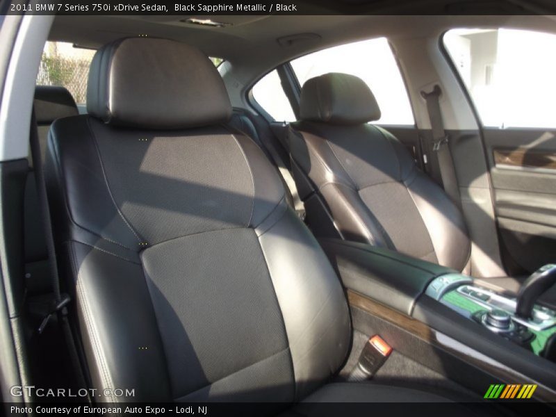 Black Sapphire Metallic / Black 2011 BMW 7 Series 750i xDrive Sedan