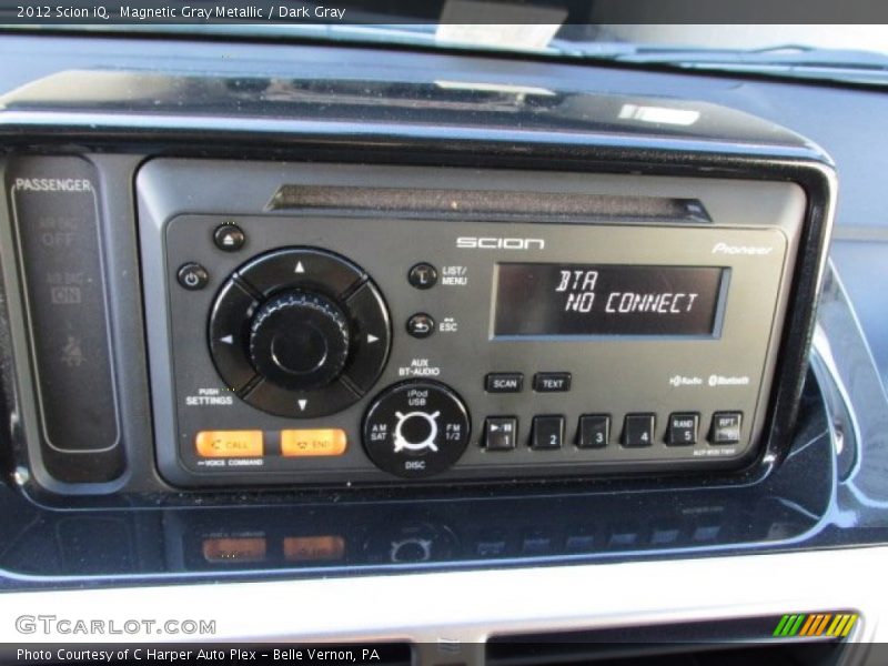 Magnetic Gray Metallic / Dark Gray 2012 Scion iQ