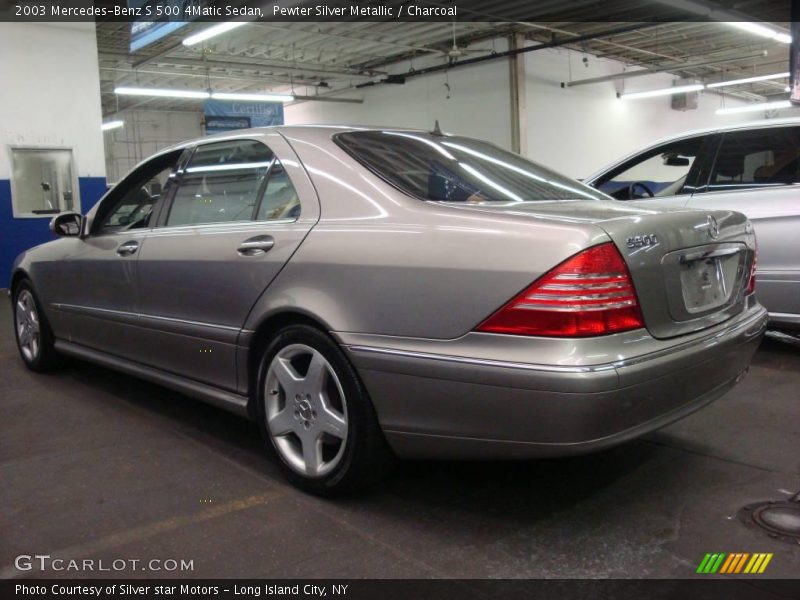 Pewter Silver Metallic / Charcoal 2003 Mercedes-Benz S 500 4Matic Sedan