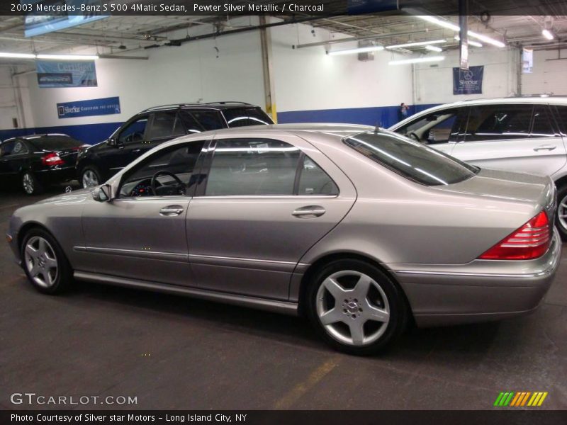 Pewter Silver Metallic / Charcoal 2003 Mercedes-Benz S 500 4Matic Sedan