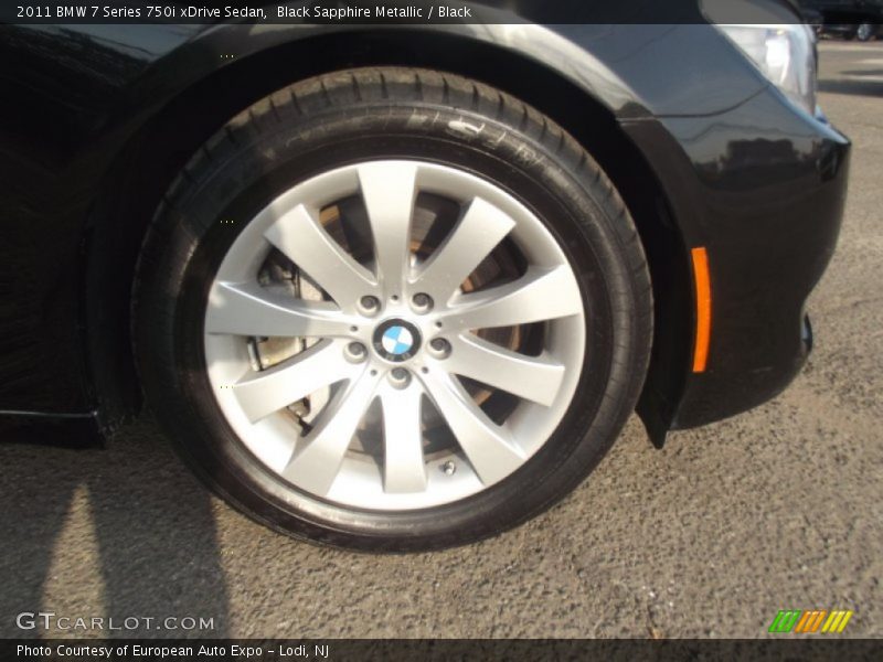 Black Sapphire Metallic / Black 2011 BMW 7 Series 750i xDrive Sedan
