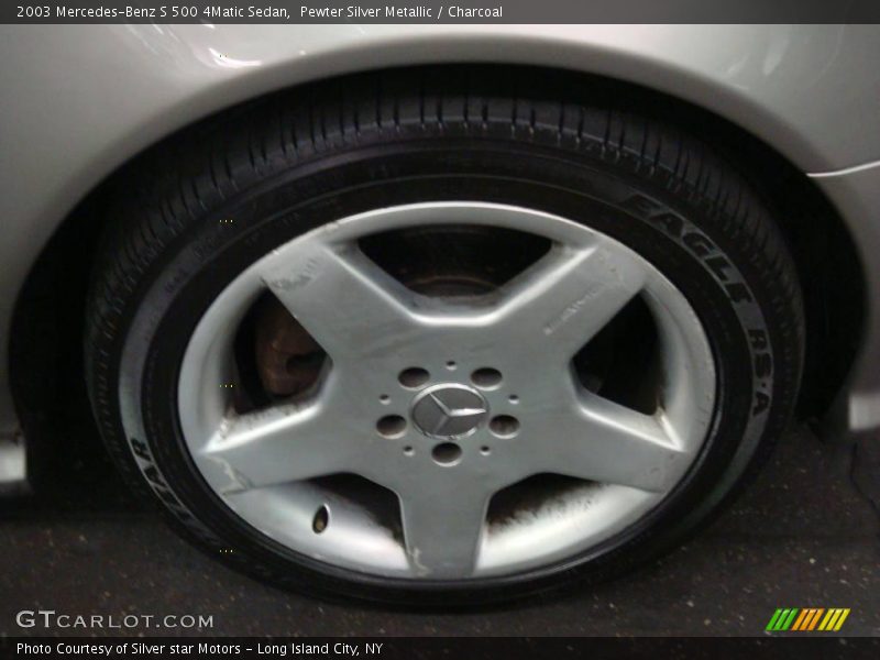 Pewter Silver Metallic / Charcoal 2003 Mercedes-Benz S 500 4Matic Sedan