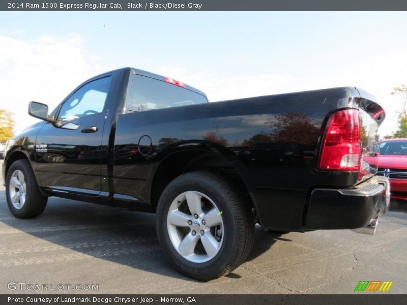 Black / Black/Diesel Gray 2014 Ram 1500 Express Regular Cab
