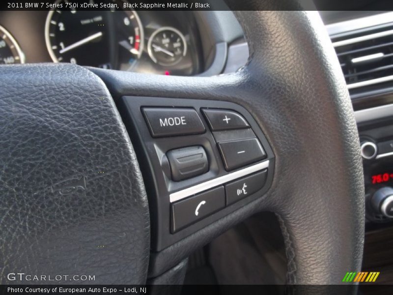 Black Sapphire Metallic / Black 2011 BMW 7 Series 750i xDrive Sedan