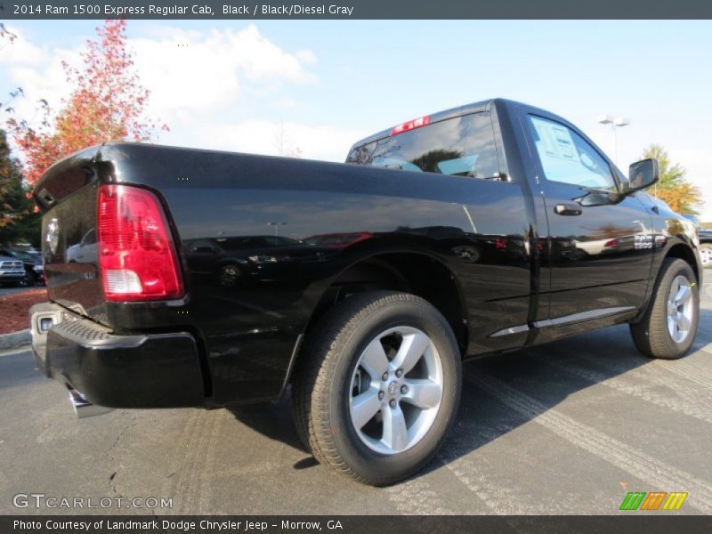 Black / Black/Diesel Gray 2014 Ram 1500 Express Regular Cab