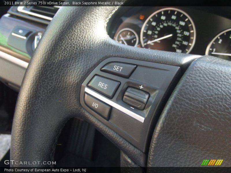 Black Sapphire Metallic / Black 2011 BMW 7 Series 750i xDrive Sedan