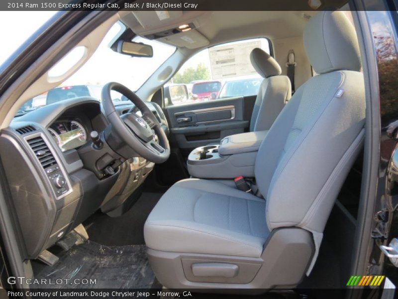 Black / Black/Diesel Gray 2014 Ram 1500 Express Regular Cab