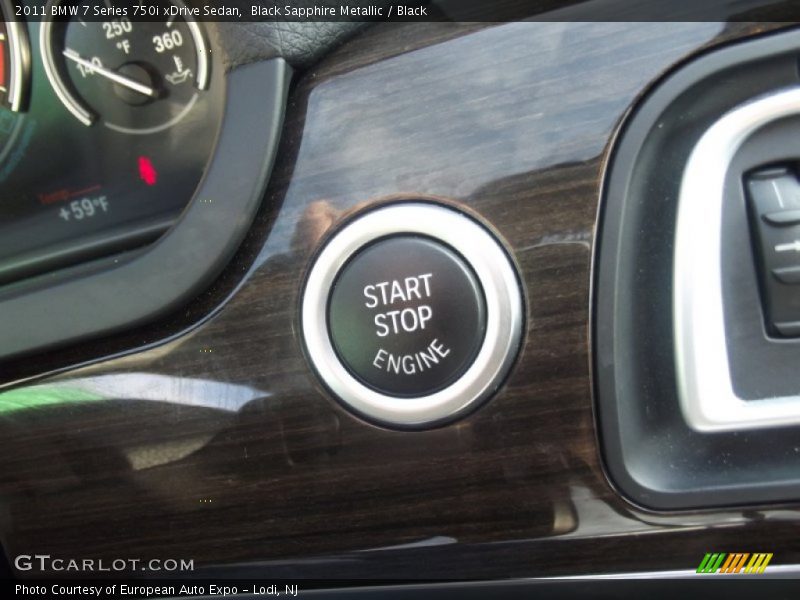 Black Sapphire Metallic / Black 2011 BMW 7 Series 750i xDrive Sedan