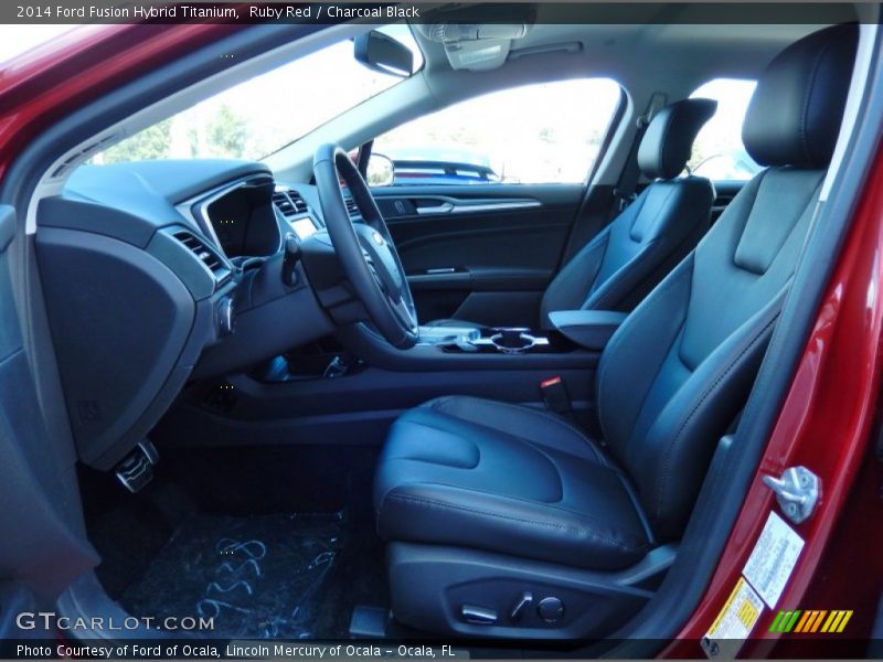 Front Seat of 2014 Fusion Hybrid Titanium