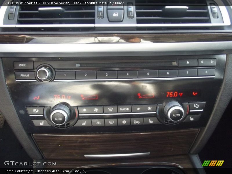 Black Sapphire Metallic / Black 2011 BMW 7 Series 750i xDrive Sedan