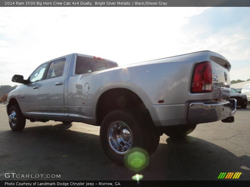 Bright Silver Metallic / Black/Diesel Gray 2014 Ram 3500 Big Horn Crew Cab 4x4 Dually