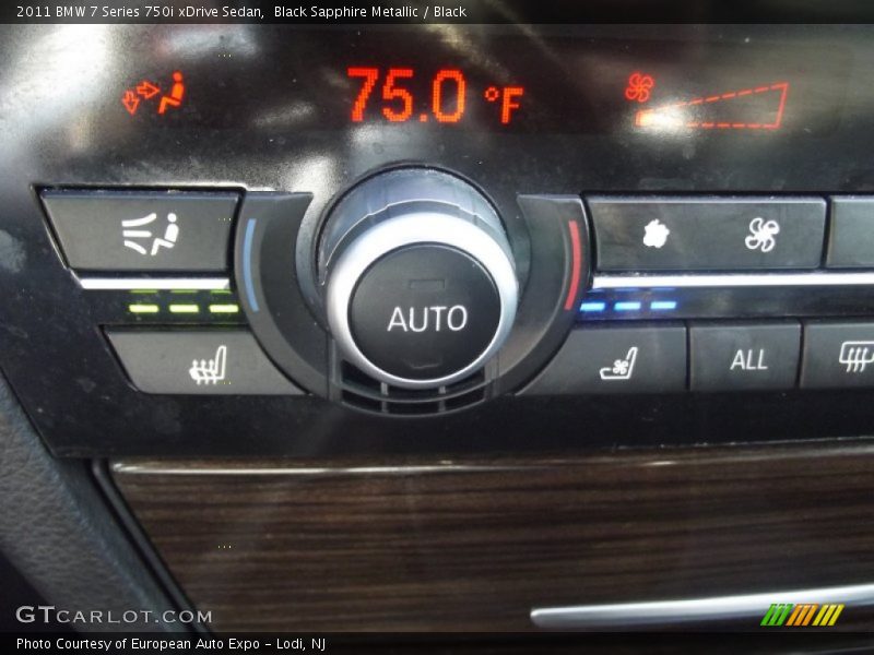 Black Sapphire Metallic / Black 2011 BMW 7 Series 750i xDrive Sedan