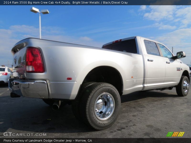 Bright Silver Metallic / Black/Diesel Gray 2014 Ram 3500 Big Horn Crew Cab 4x4 Dually