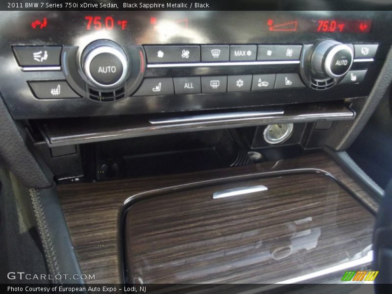 Black Sapphire Metallic / Black 2011 BMW 7 Series 750i xDrive Sedan
