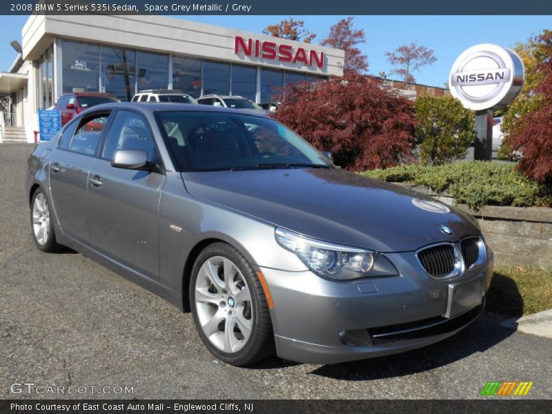 Space Grey Metallic / Grey 2008 BMW 5 Series 535i Sedan
