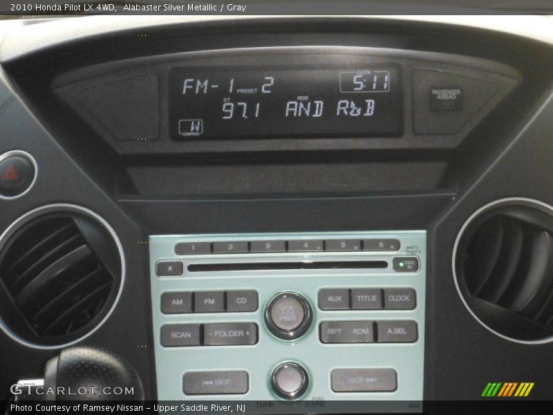 Alabaster Silver Metallic / Gray 2010 Honda Pilot LX 4WD