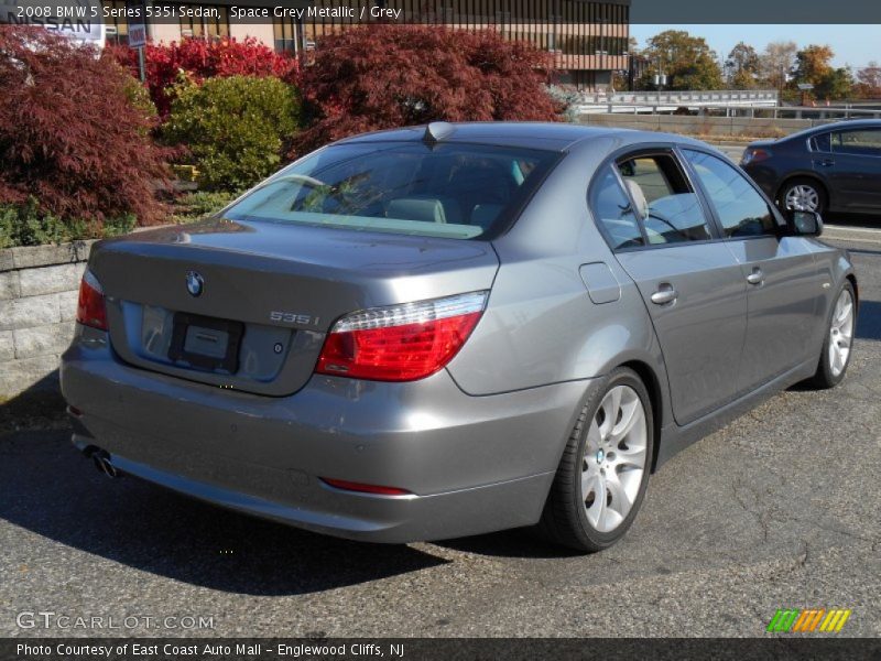 Space Grey Metallic / Grey 2008 BMW 5 Series 535i Sedan