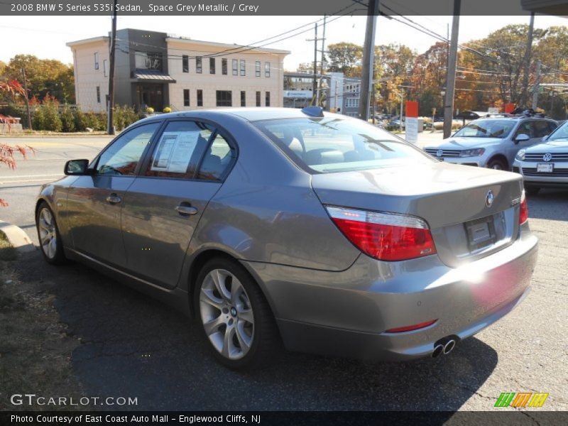Space Grey Metallic / Grey 2008 BMW 5 Series 535i Sedan