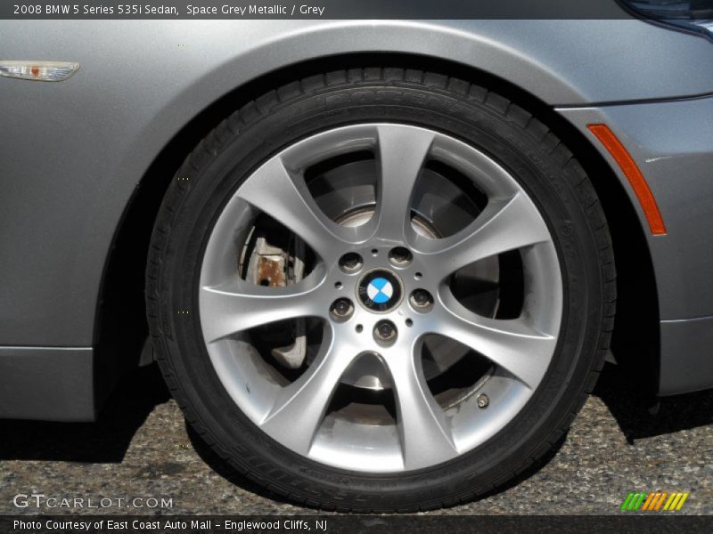 Space Grey Metallic / Grey 2008 BMW 5 Series 535i Sedan