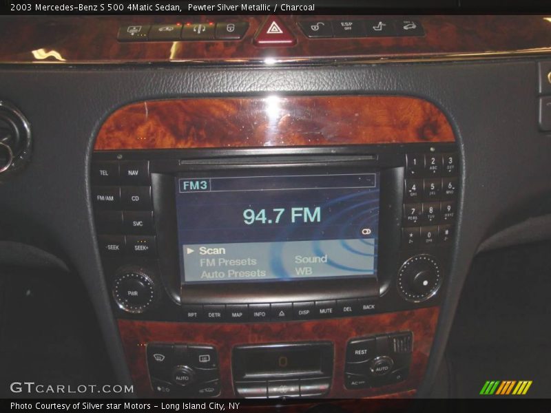 Pewter Silver Metallic / Charcoal 2003 Mercedes-Benz S 500 4Matic Sedan
