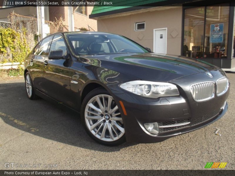 Dark Graphite Metallic / Black 2011 BMW 5 Series 550i Sedan