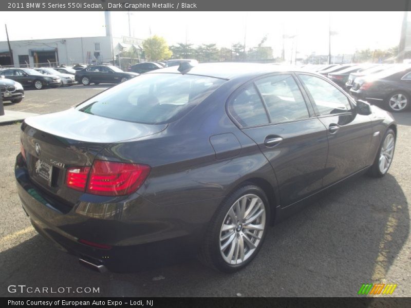 Dark Graphite Metallic / Black 2011 BMW 5 Series 550i Sedan