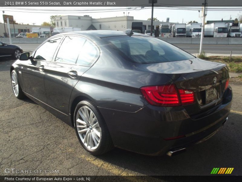 Dark Graphite Metallic / Black 2011 BMW 5 Series 550i Sedan