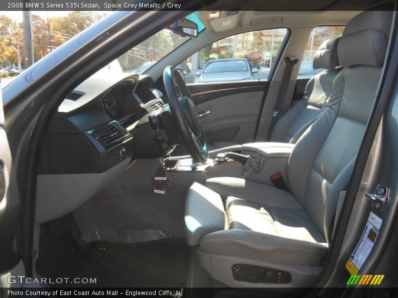 Space Grey Metallic / Grey 2008 BMW 5 Series 535i Sedan