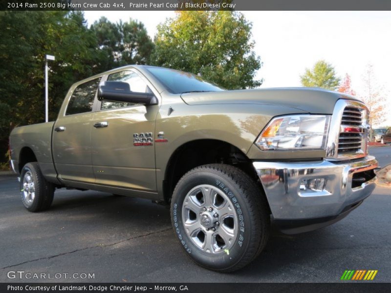 Prairie Pearl Coat / Black/Diesel Gray 2014 Ram 2500 Big Horn Crew Cab 4x4