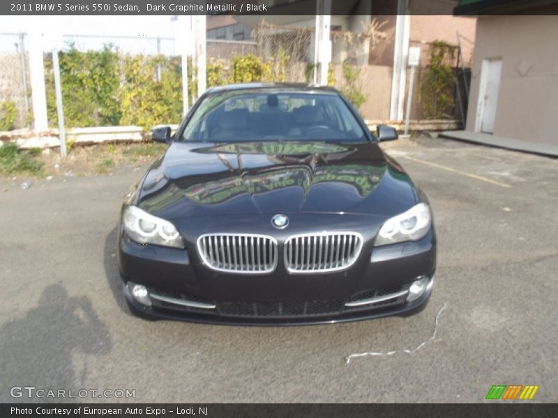 Dark Graphite Metallic / Black 2011 BMW 5 Series 550i Sedan