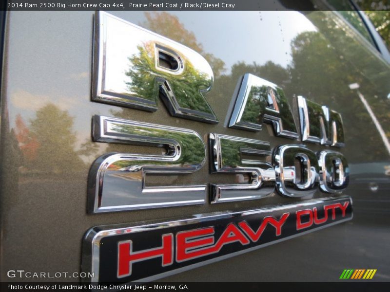 Prairie Pearl Coat / Black/Diesel Gray 2014 Ram 2500 Big Horn Crew Cab 4x4