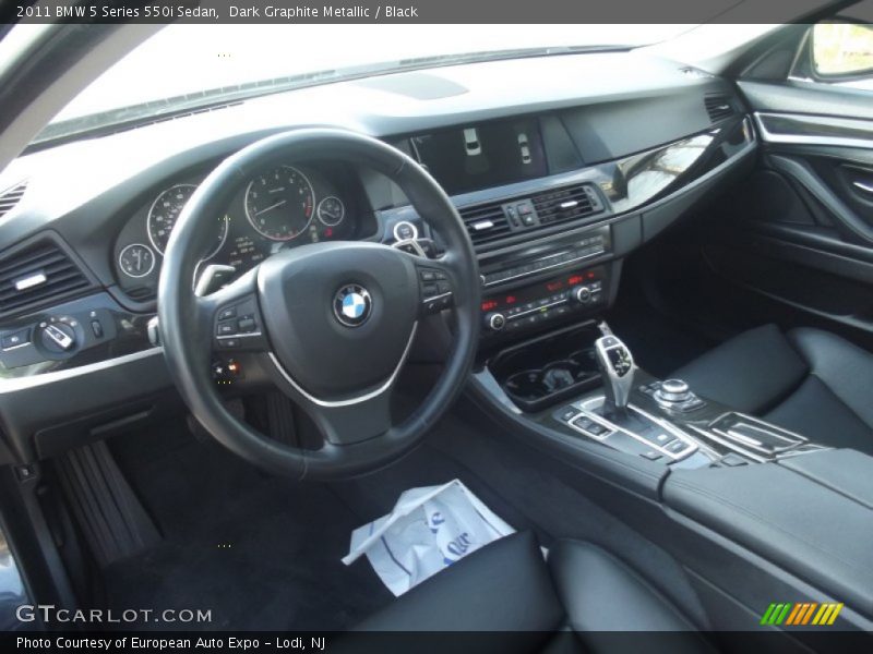 Dark Graphite Metallic / Black 2011 BMW 5 Series 550i Sedan