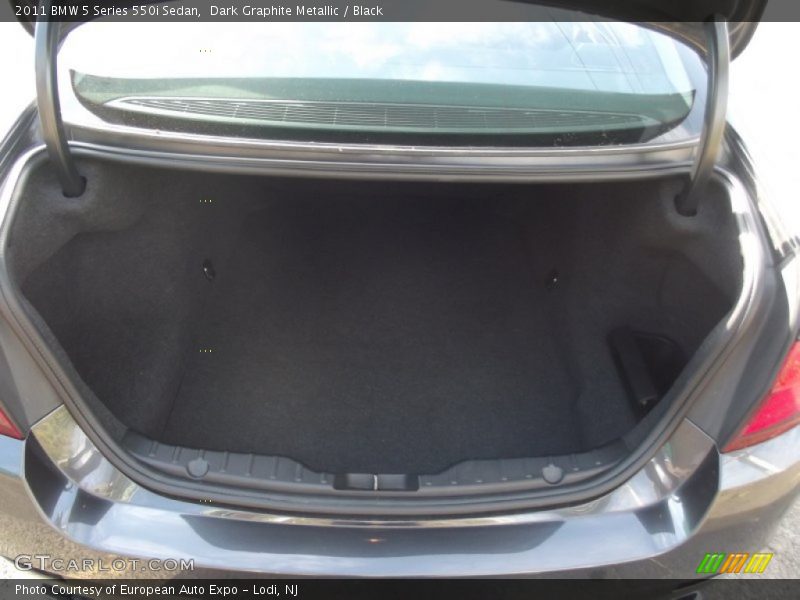 Dark Graphite Metallic / Black 2011 BMW 5 Series 550i Sedan