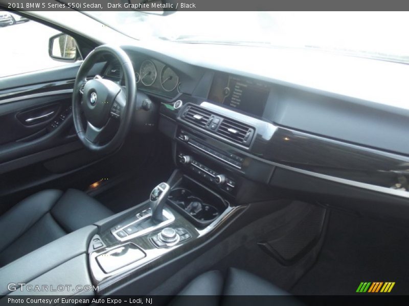 Dark Graphite Metallic / Black 2011 BMW 5 Series 550i Sedan
