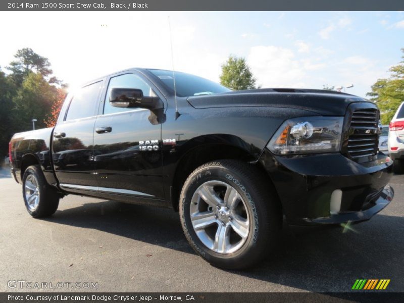 Black / Black 2014 Ram 1500 Sport Crew Cab