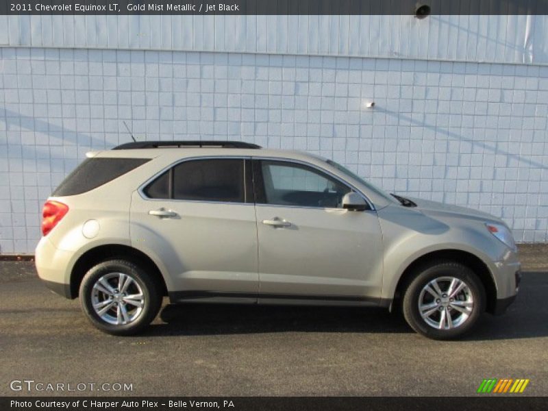 Gold Mist Metallic / Jet Black 2011 Chevrolet Equinox LT