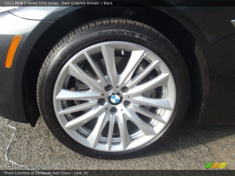 Dark Graphite Metallic / Black 2011 BMW 5 Series 550i Sedan