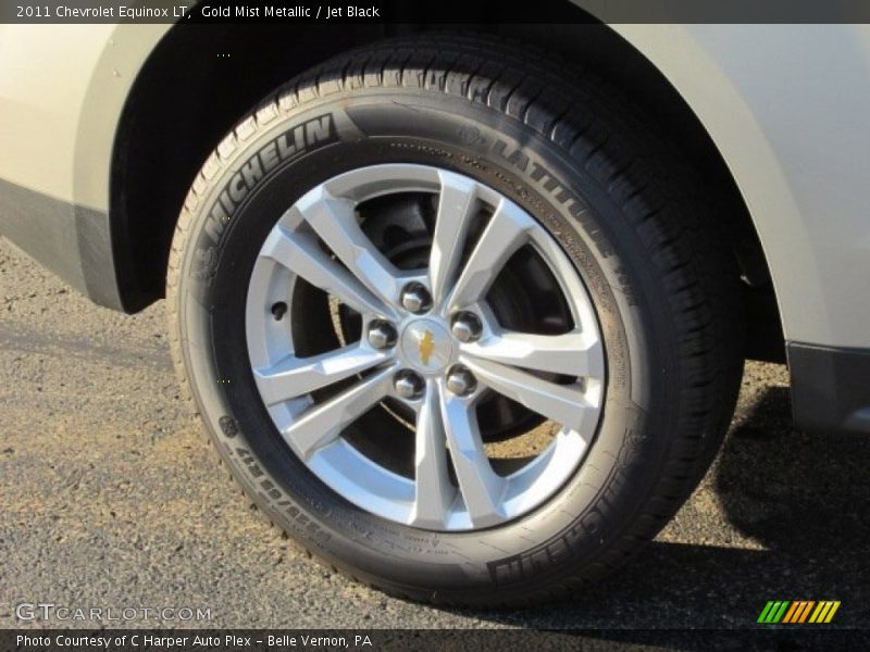 Gold Mist Metallic / Jet Black 2011 Chevrolet Equinox LT