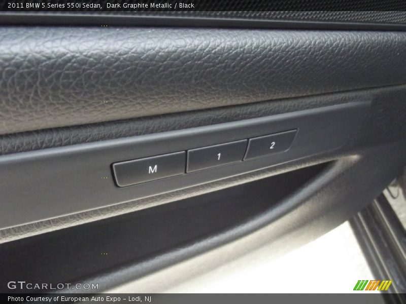Dark Graphite Metallic / Black 2011 BMW 5 Series 550i Sedan