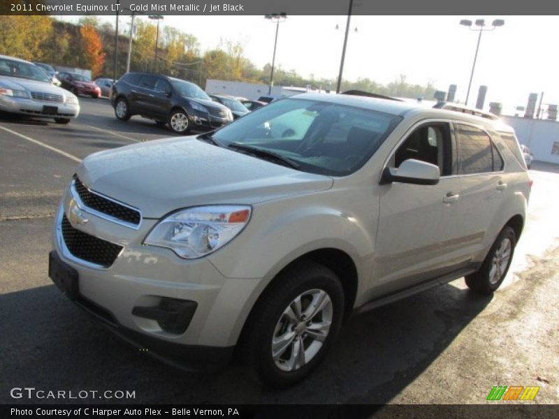 Gold Mist Metallic / Jet Black 2011 Chevrolet Equinox LT