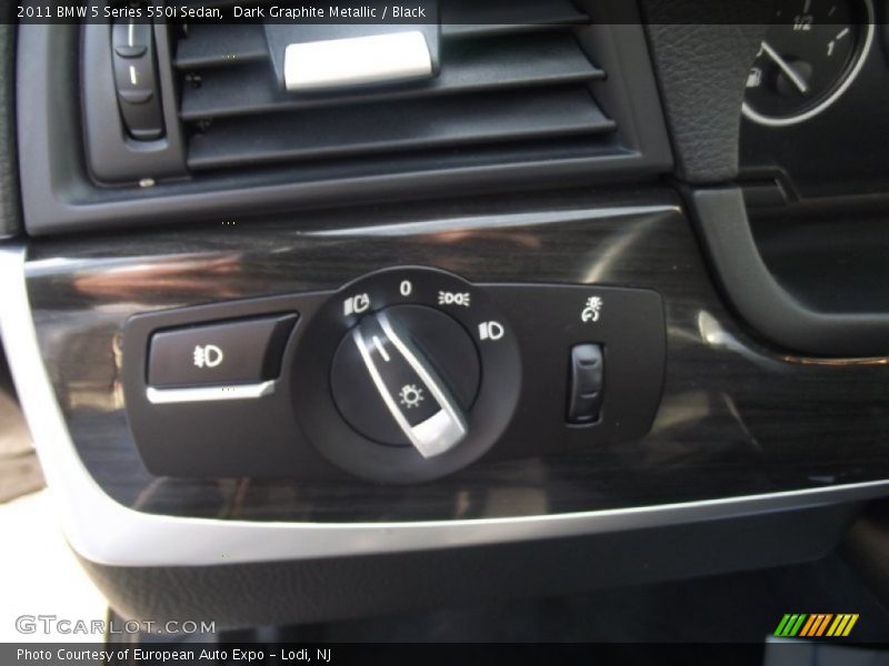 Dark Graphite Metallic / Black 2011 BMW 5 Series 550i Sedan
