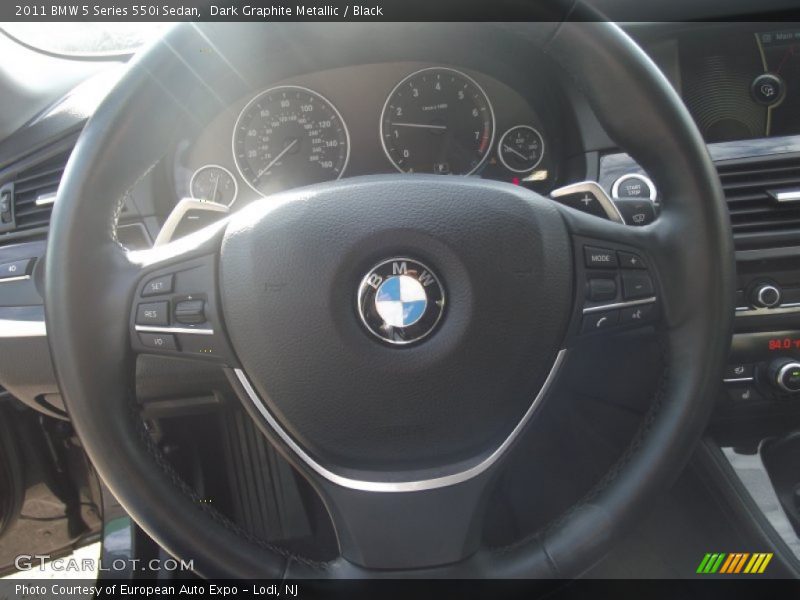 Dark Graphite Metallic / Black 2011 BMW 5 Series 550i Sedan