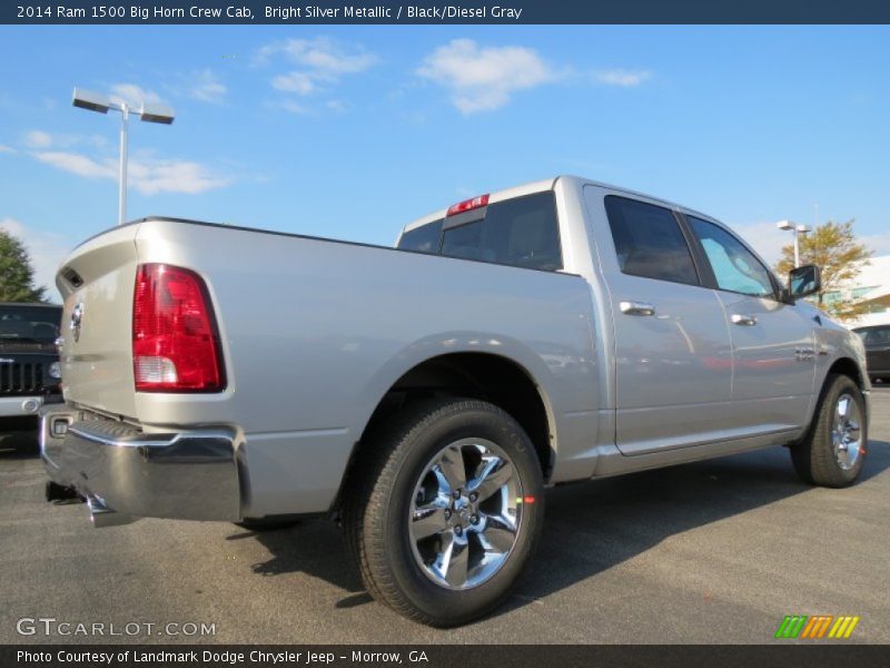 Bright Silver Metallic / Black/Diesel Gray 2014 Ram 1500 Big Horn Crew Cab