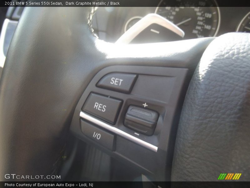 Dark Graphite Metallic / Black 2011 BMW 5 Series 550i Sedan
