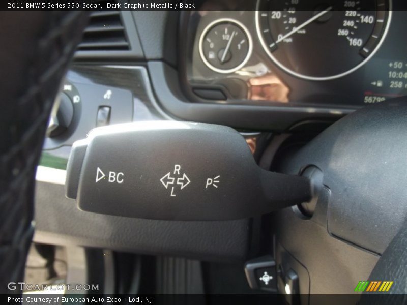 Dark Graphite Metallic / Black 2011 BMW 5 Series 550i Sedan