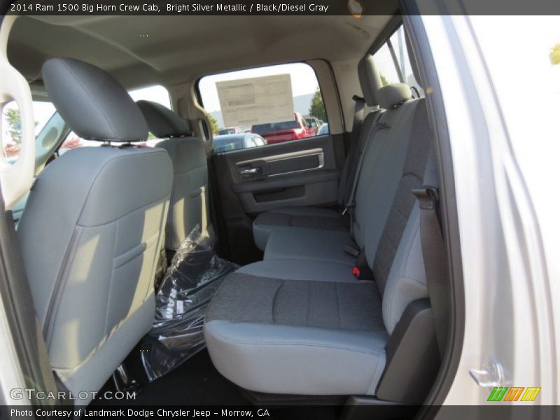 Bright Silver Metallic / Black/Diesel Gray 2014 Ram 1500 Big Horn Crew Cab