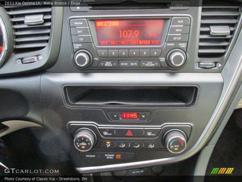 Metal Bronze / Beige 2011 Kia Optima LX