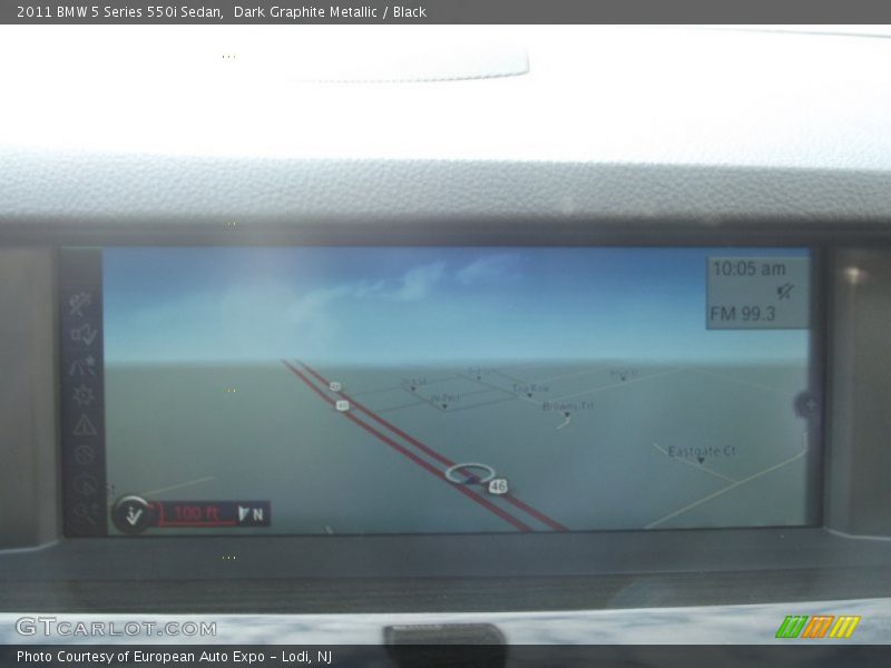 Dark Graphite Metallic / Black 2011 BMW 5 Series 550i Sedan