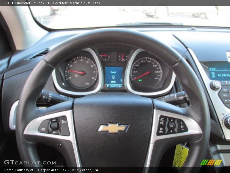 Gold Mist Metallic / Jet Black 2011 Chevrolet Equinox LT